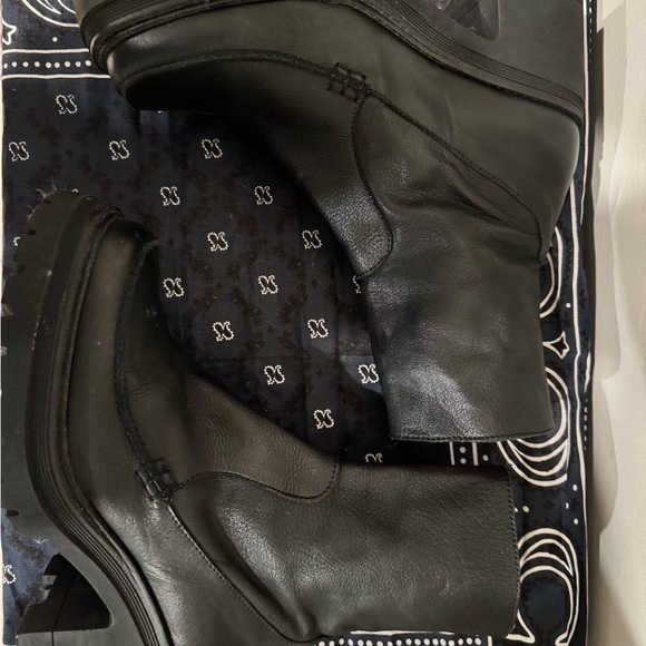 Free People Black Tight Ankle Boot - Picture 3 of 7